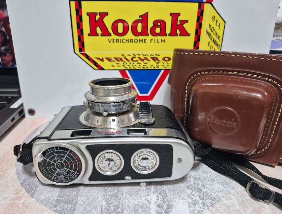 빈티지 Kodak Signet 40 카메라와 가죽케이스 A급--2