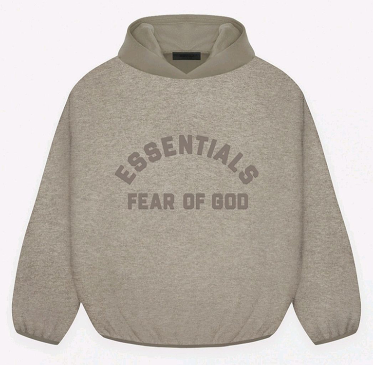 피오갓 에센셜 나일론 플리스 후드티 새상품 (M, 헤더그레이/더스트)--2