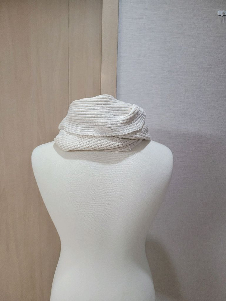 몰리Mouli 니트 넥워머 아이보리--5