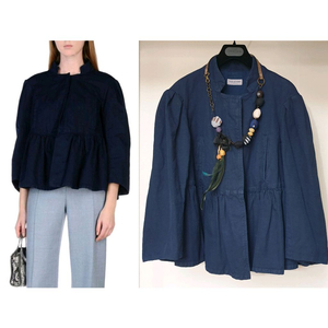명품 Dries Van Noten 드리스반노튼 페플럼 블레이저 자켓 이미지