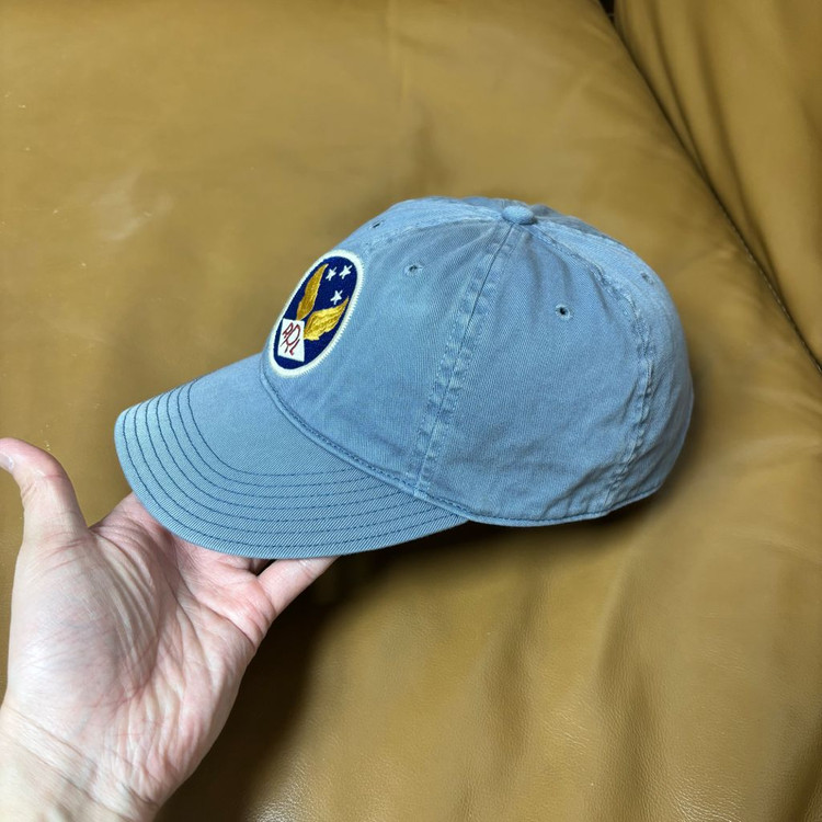 RRL 더블알엘 랄프로렌 폴로 윙로고 6패널 볼캡 모자 미드나잇 블루--3