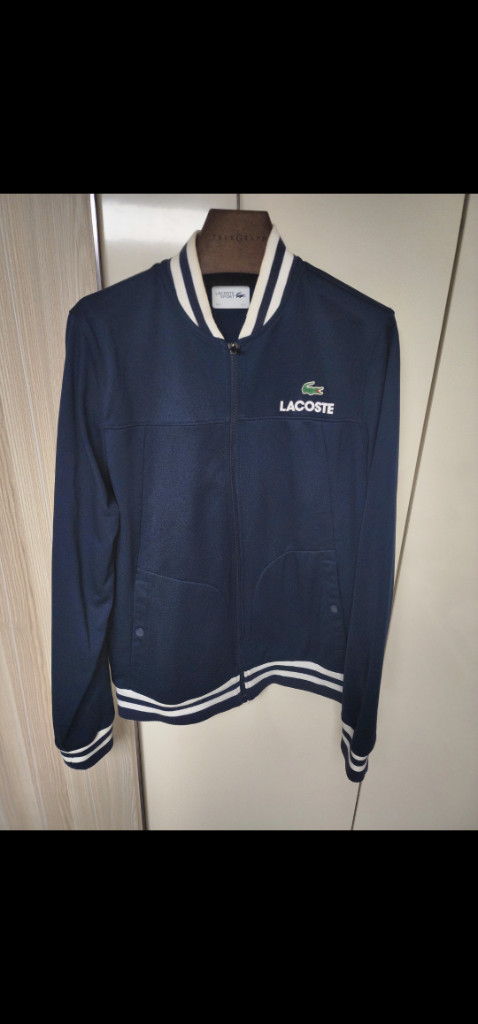 정품 라코스테 집업 스포츠 라코스테 블루종 자켓 네이비--5