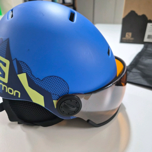 살로몬 키즈 스키 바이저 헬멧 M