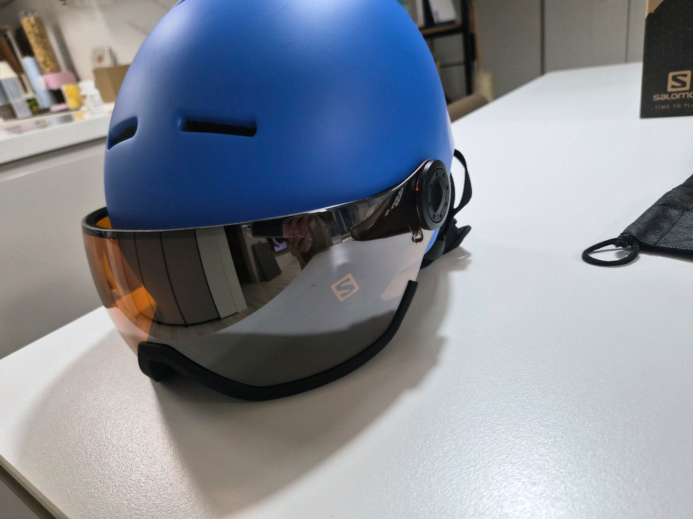 살로몬 키즈 스키 바이저 헬멧 M--3