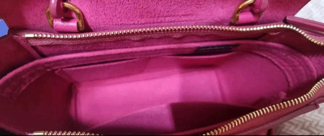 셀린느 미니 벨트백 핑크--4