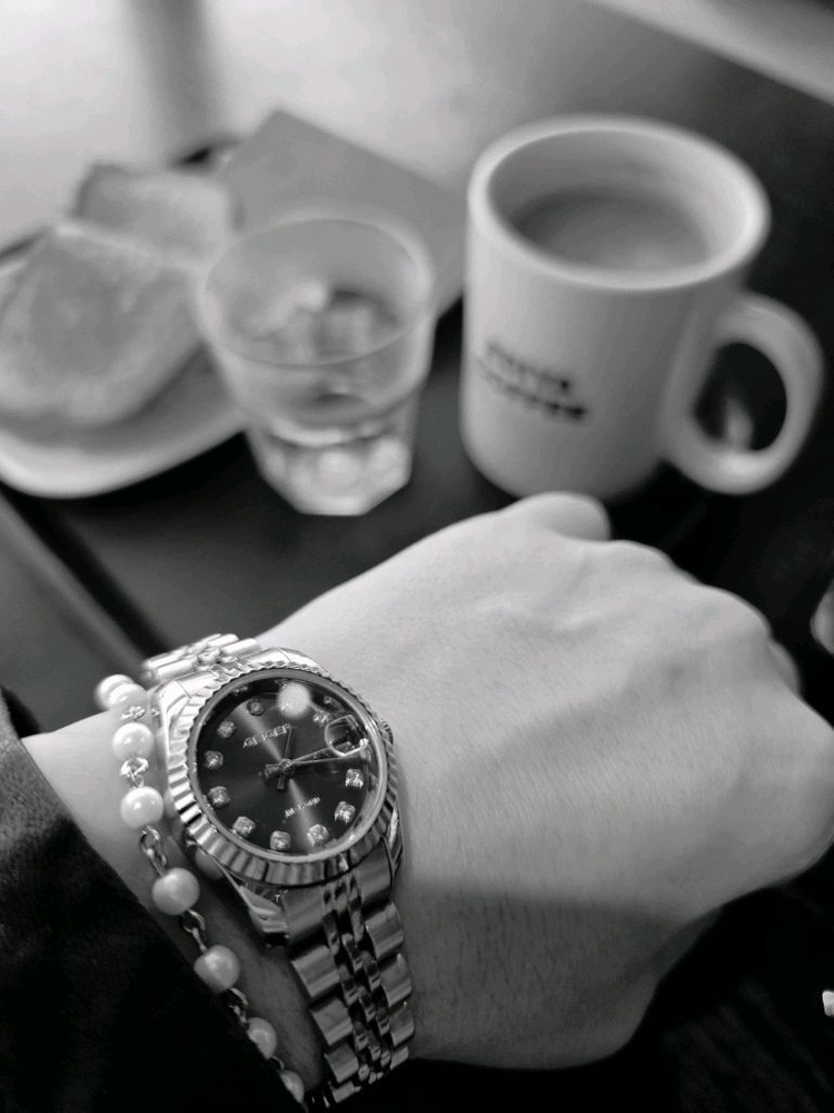 [정품]Geiger 콤비 다이아 여성 시계--1