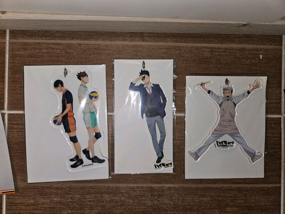 공식 하이큐 아크릴 보쿠토 쿠로오 아카아시 오이카와 카게야마 원화 미술 등교 하교 운동복 날씨 비 원화전 판매--1