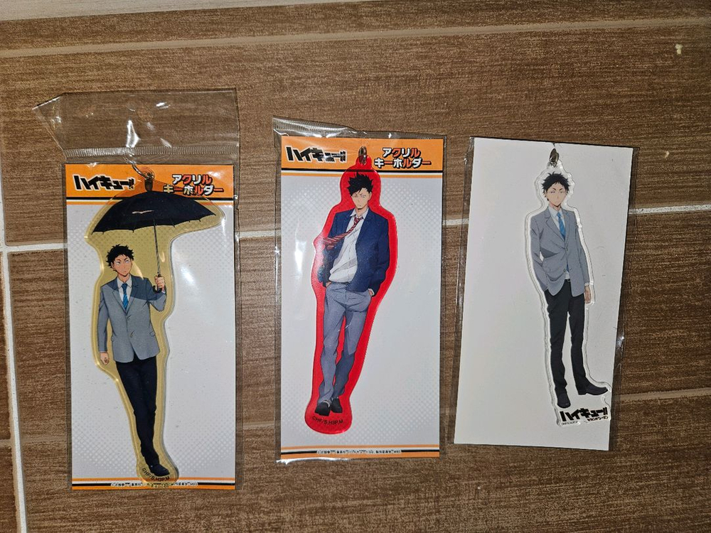 공식 하이큐 아크릴 보쿠토 쿠로오 아카아시 오이카와 카게야마 원화 미술 등교 하교 운동복 날씨 비 원화전 판매--2