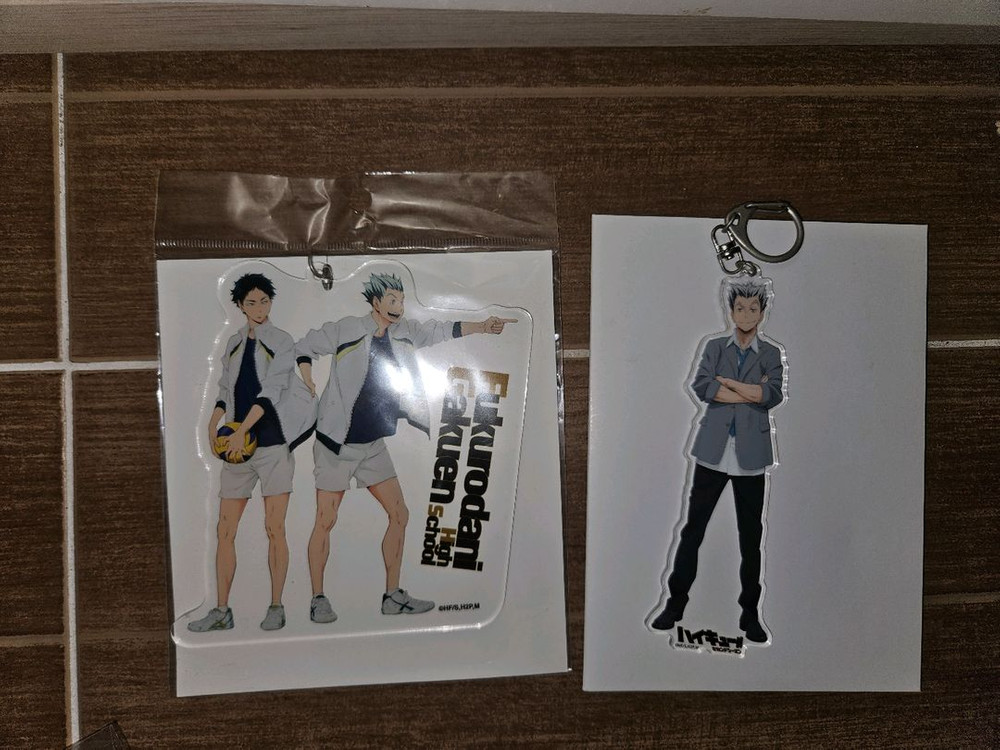 공식 하이큐 아크릴 보쿠토 쿠로오 아카아시 오이카와 카게야마 원화 미술 등교 하교 운동복 날씨 비 원화전 판매--3