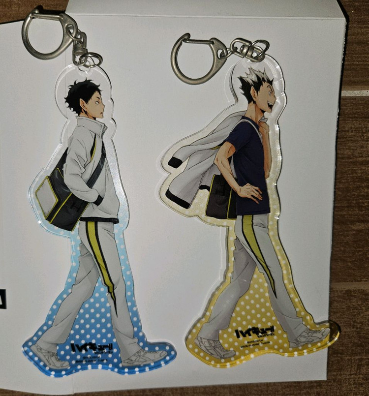 공식 하이큐 아크릴 보쿠토 쿠로오 아카아시 오이카와 카게야마 원화 미술 등교 하교 운동복 날씨 비 원화전 판매--4