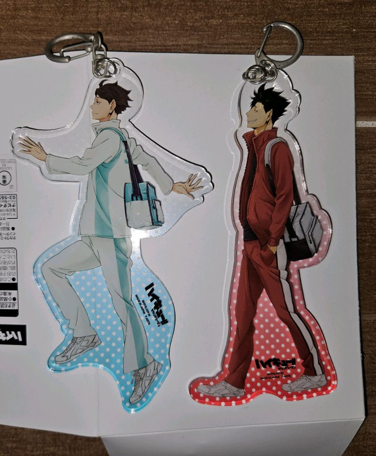 공식 하이큐 아크릴 보쿠토 쿠로오 아카아시 오이카와 카게야마 원화 미술 등교 하교 운동복 날씨 비 원화전 판매--5