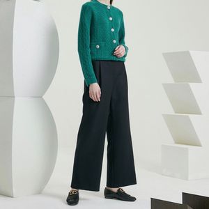 타임 21 백 밴딩 울 팬츠