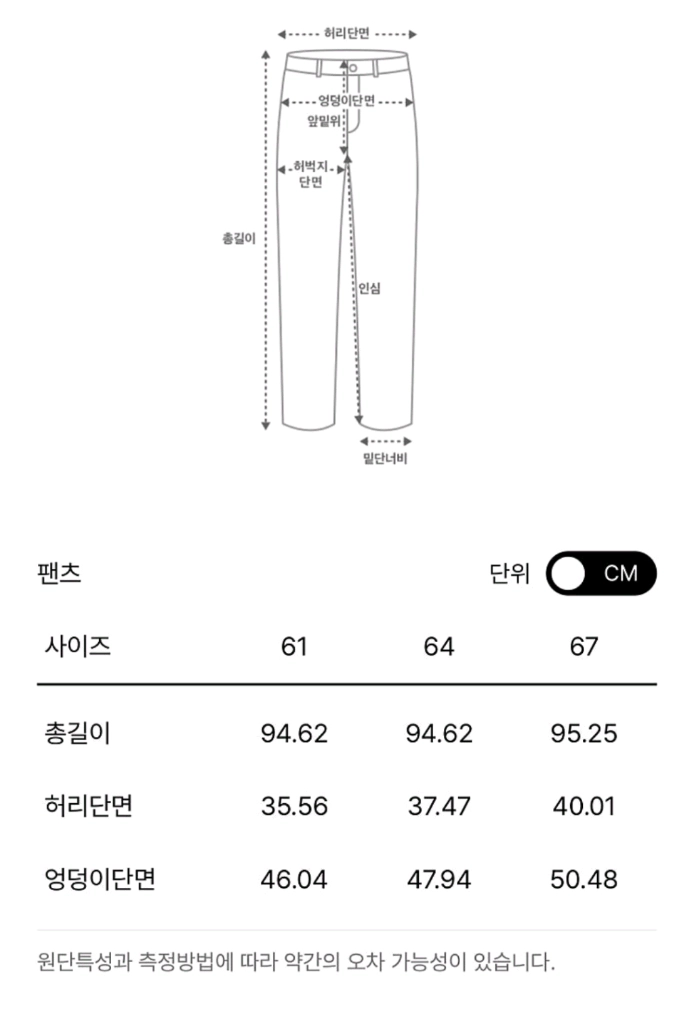 마인 테이퍼드 워싱 데님 팬츠 44 랑방 더캐시미어 타임 시스템 이미지