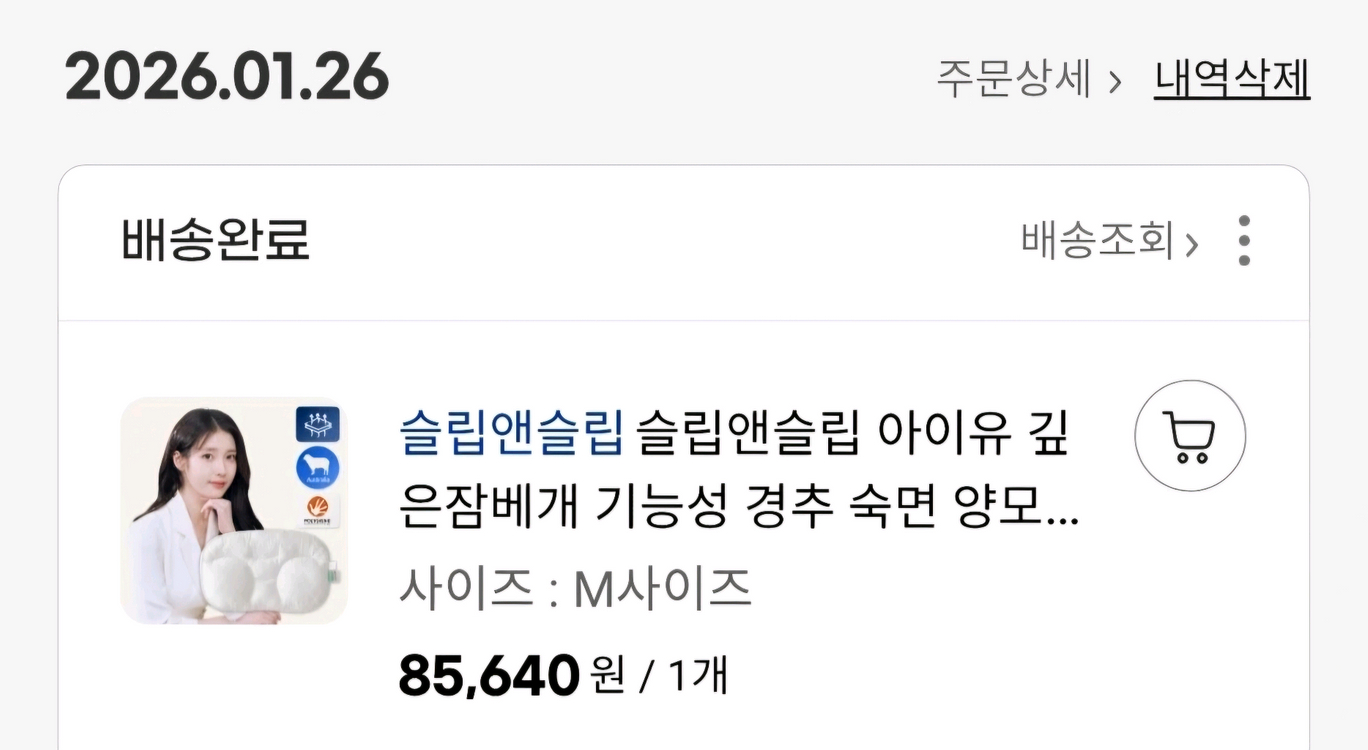 슬립앤슬립 아이유 깊은잠베개 m--2