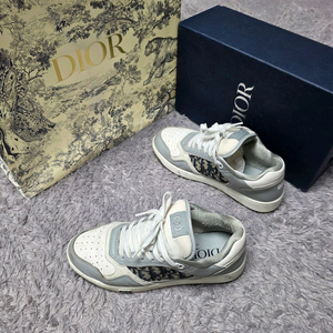 [클로젯][40.5][풀구성]디올 오블리크 B27 스니커즈 그레이