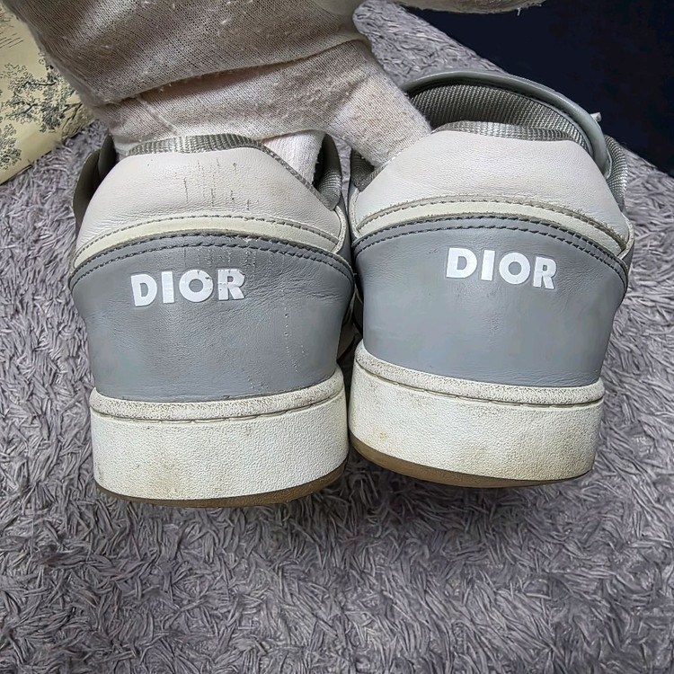 [클로젯][40.5][풀구성]디올 오블리크 B27 스니커즈 그레이--6