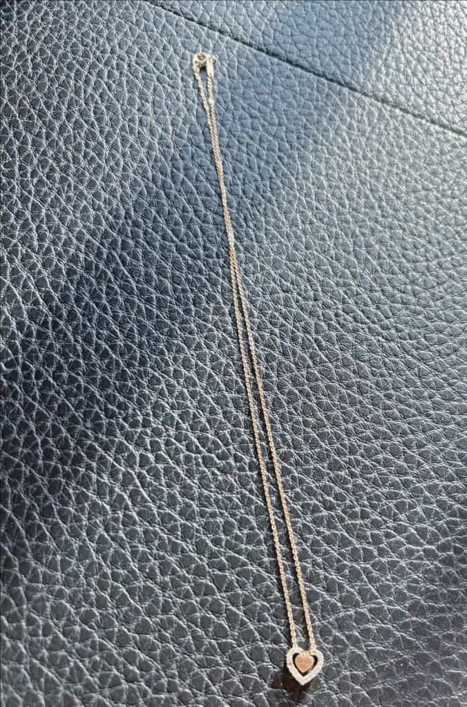 미니골드 14K 하트(love)목걸이 길이 42cm--1