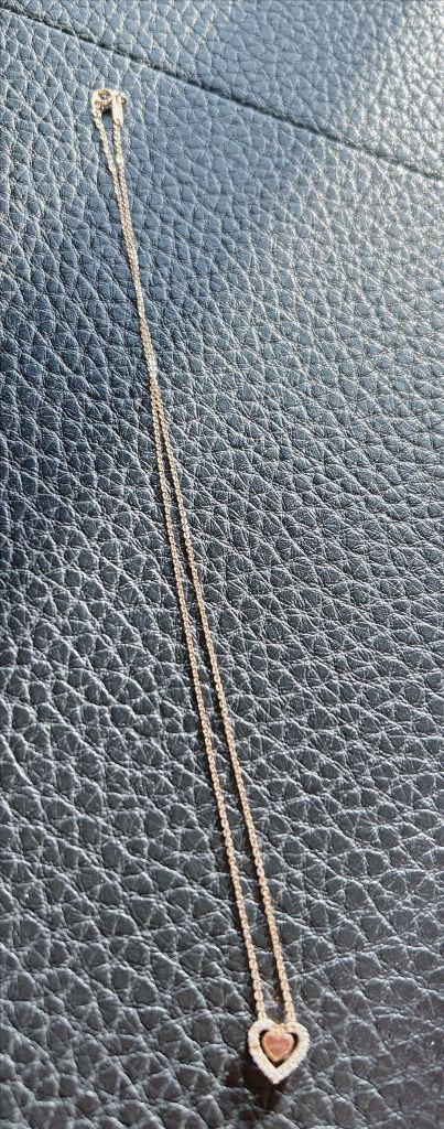 미니골드 14K 하트(love)목걸이 길이 42cm--4