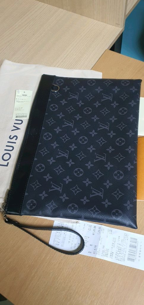 루이비통 이클립스 클러치/클러치백 정품S급(영수증O)구찌프라다루이비통디올고야드샤넬셀린느보테가생로랑버버리발렌시아가가방--1