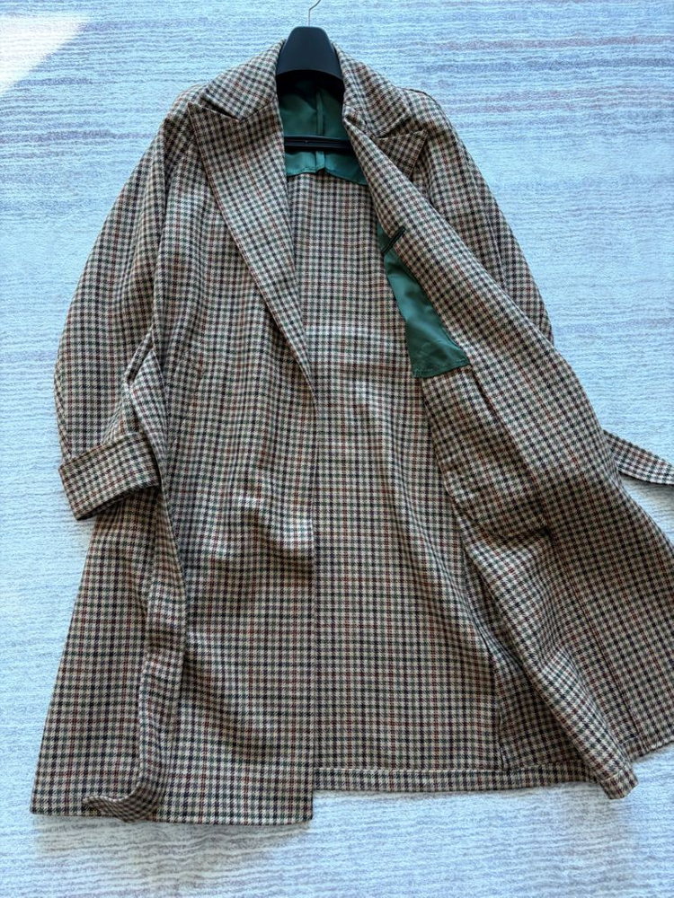 새상품 링자켓 명작 로밧 원단 발마칸 로브 코트 Japan made--2