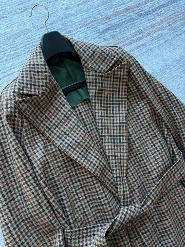 새상품 링자켓 명작 로밧 원단 발마칸 로브 코트 Japan made--3