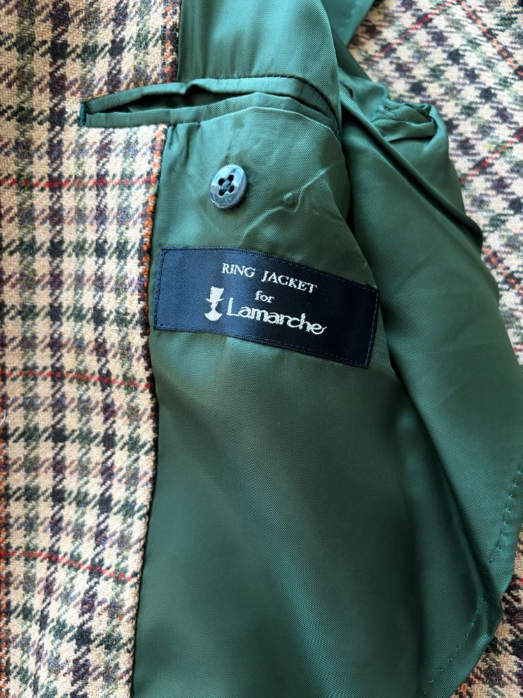 새상품 링자켓 명작 로밧 원단 발마칸 로브 코트 Japan made--6