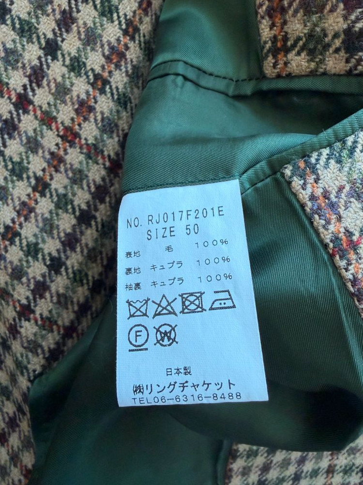 새상품 링자켓 명작 로밧 원단 발마칸 로브 코트 Japan made--8