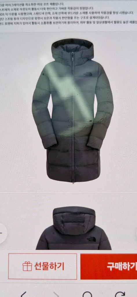 노스페이스 여성 롱패딩 슈퍼 플렉스 다운코트 100(XL)--2