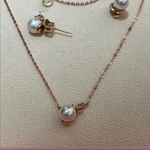 14k제이에스티나 목걸이, 귀걸이세트