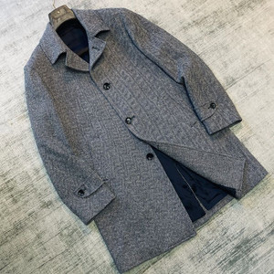 일레븐티 그레이 헤링본 싱글 카코트