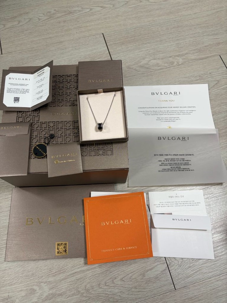 진짜 새상품급 완풀박스- 불가리 세이브 더 칠드런 네크리스 목걸이--1