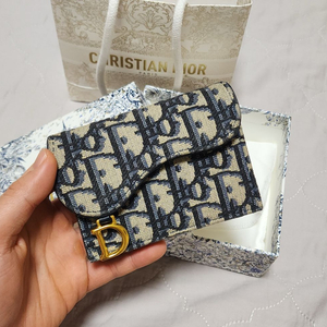 [풀박스]디올 오블리크 새들 카드지갑