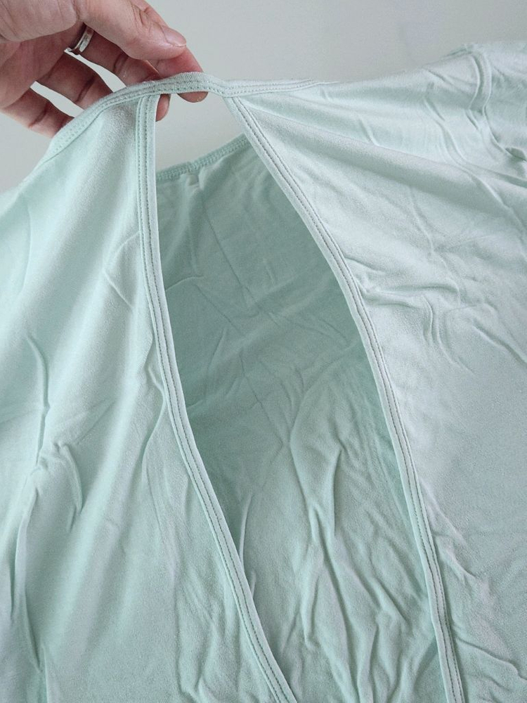 뮬라웨어 뒤트임 긴팔 상의 여성용 요가 상의 롱 슬리브 운동복--3