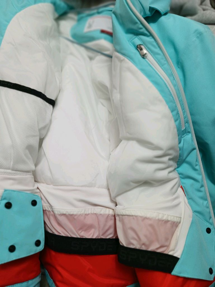 스파이더 민트색 여성 스키복 자켓 점퍼 사이즈 XS 85--5