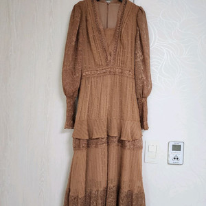 레이스 롱 드레스