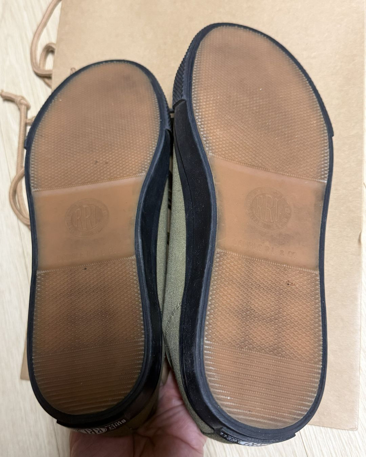 [RRL] 캔버스 스니커즈 올리브 US10 사이즈--4