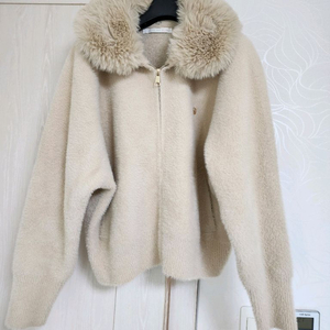 퍼 후드 니트 집업 자켓