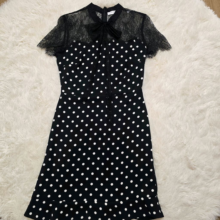 산드로 블랙 도트 원피스2사이즈--2