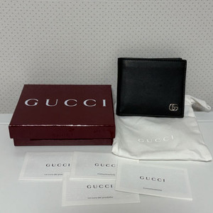 구찌 남성 반지갑 블랙 풀구성