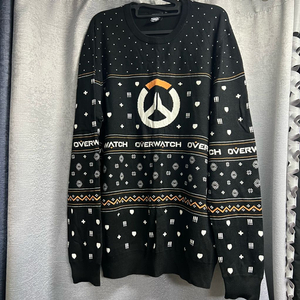 오버워치 블랙 니트 스웨터 (XL)
