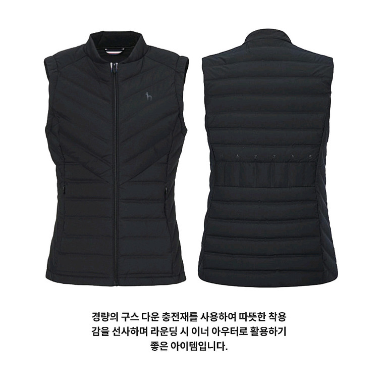 헤지스골프 경량 패딩 조끼--8