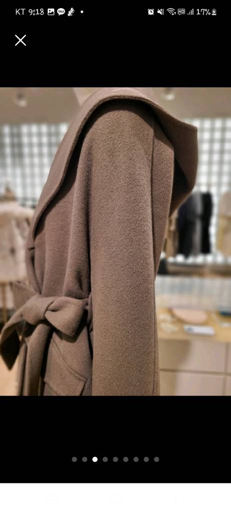 주크 캐시미어 후드넥 코트 이미지