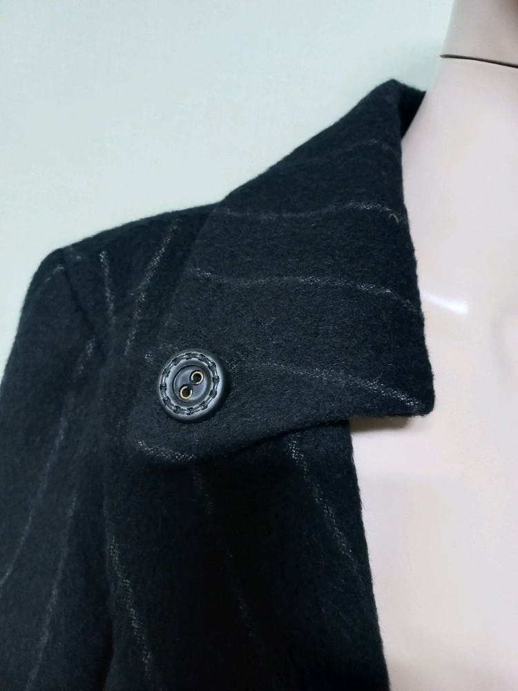 55,스트라이프 코트,모직코트,특이한옷,울코트,반코트,원피스코트 이미지