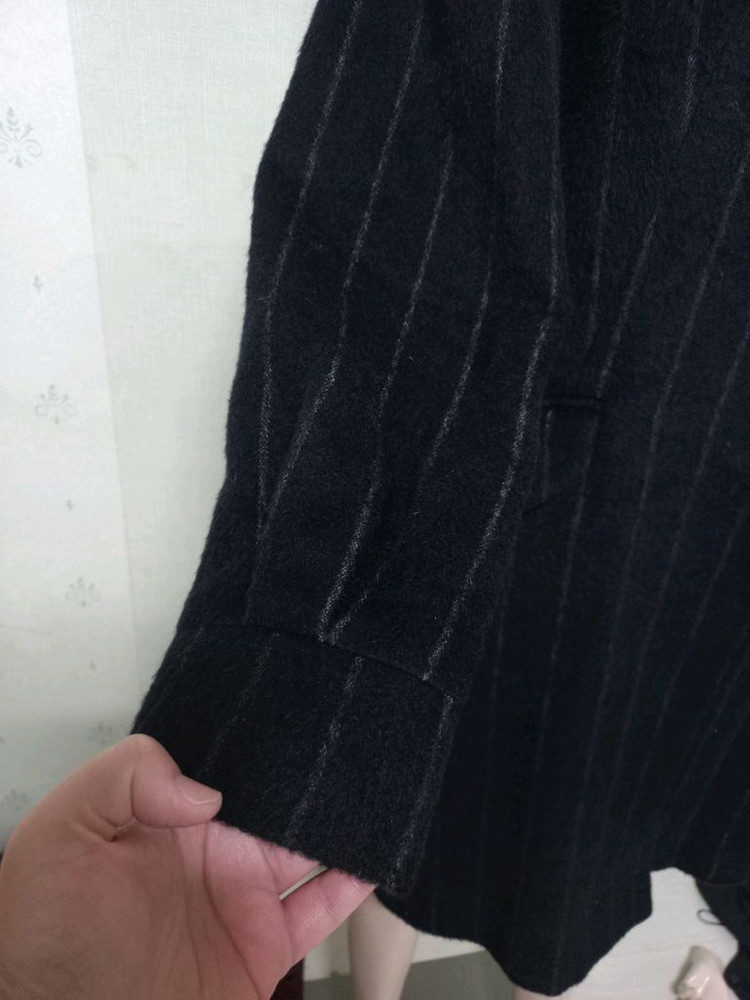 55,스트라이프 코트,모직코트,특이한옷,울코트,반코트,원피스코트 이미지