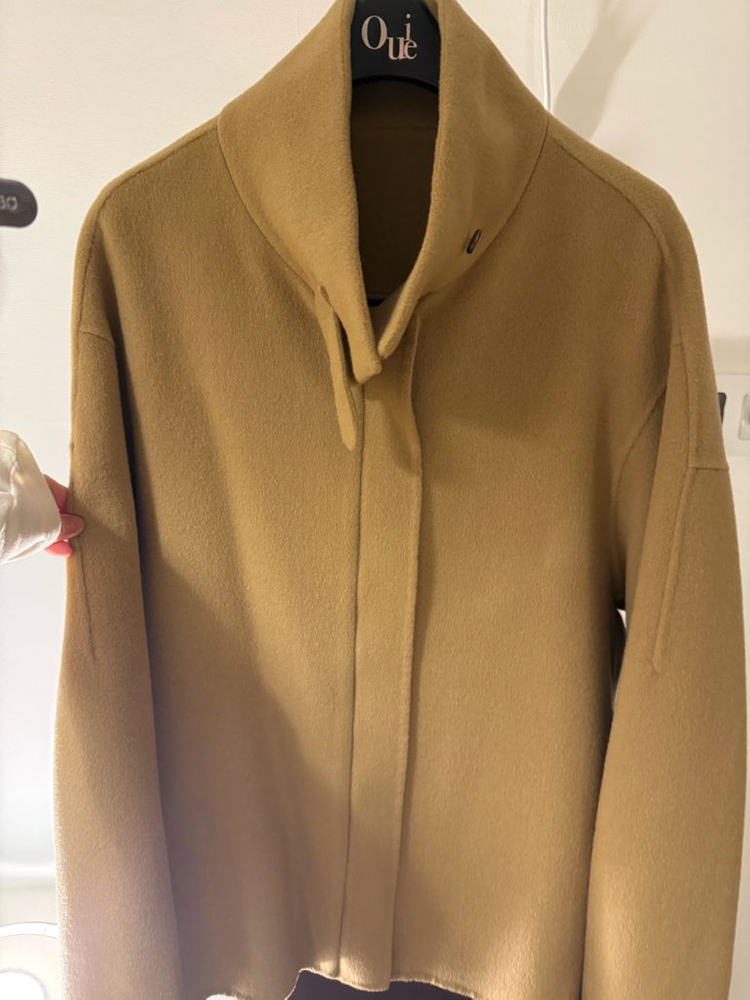 유메르 반하이넥코트 카멜 캐시미어 1회착용 (보관만 )--3