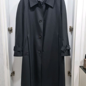 남성 SYSTEM 시스템옴므 파리 트렌치 코트 블랙