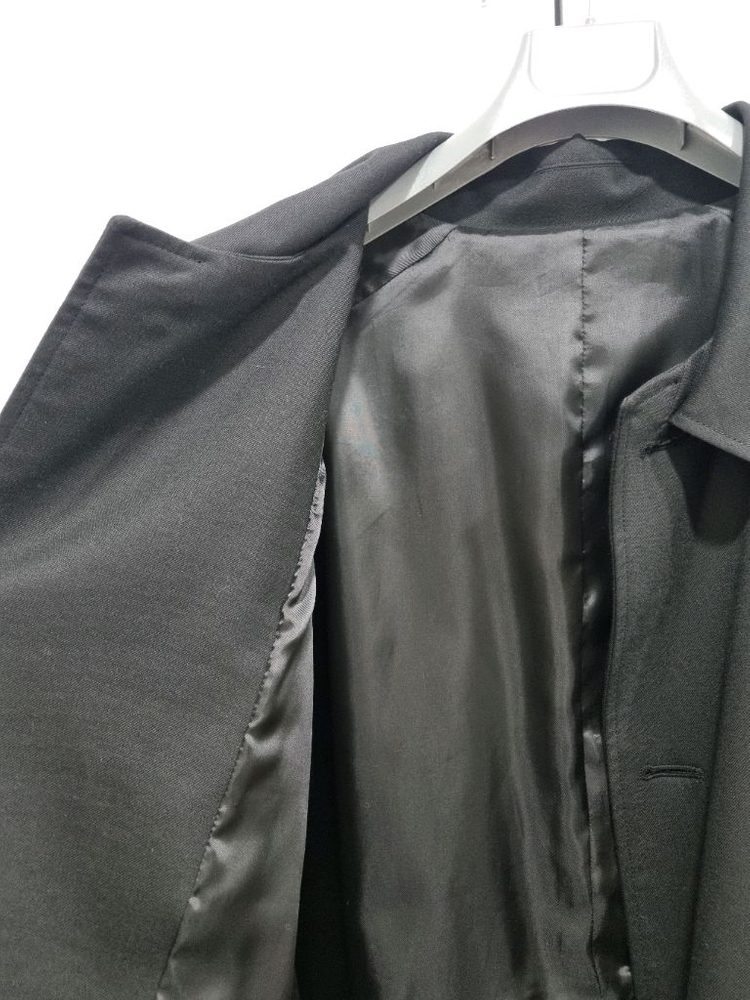 남성 SYSTEM 시스템옴므 파리 트렌치 코트 블랙--4