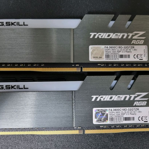 지스킬 DDR4-3600 CL18 트라이던트 Z 16GB 2개