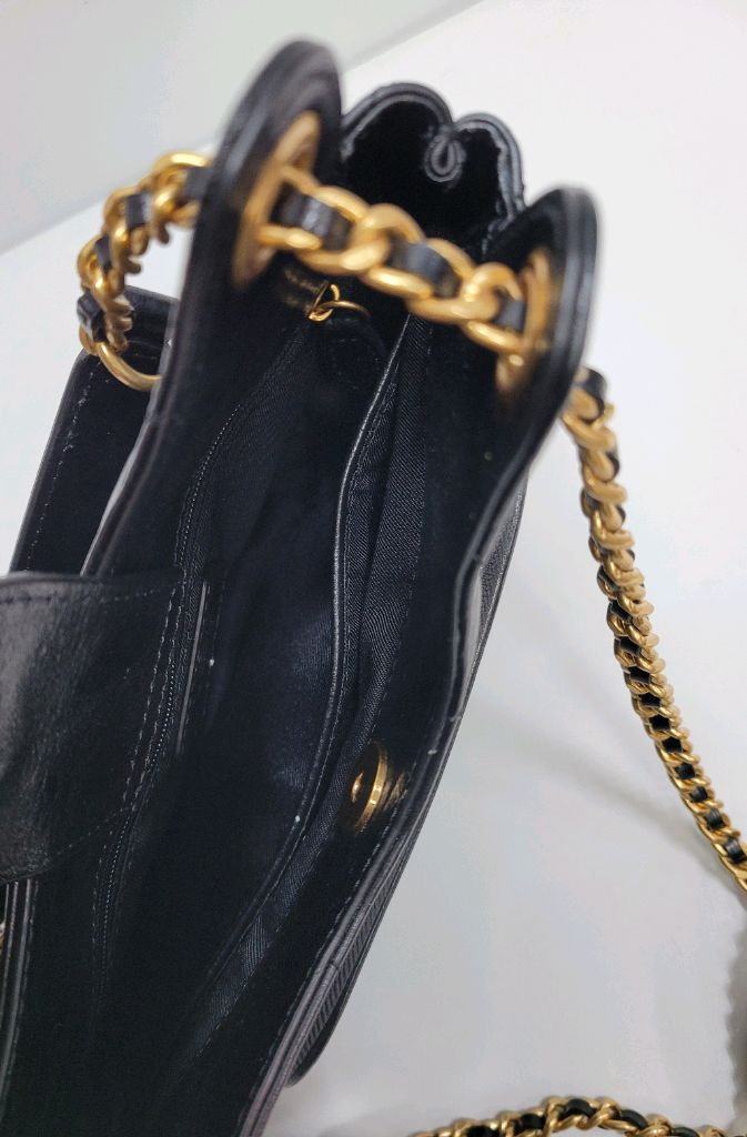 GEIGER 가이거 퀼팅 레드 체인 투웨이백 / 블랙--7