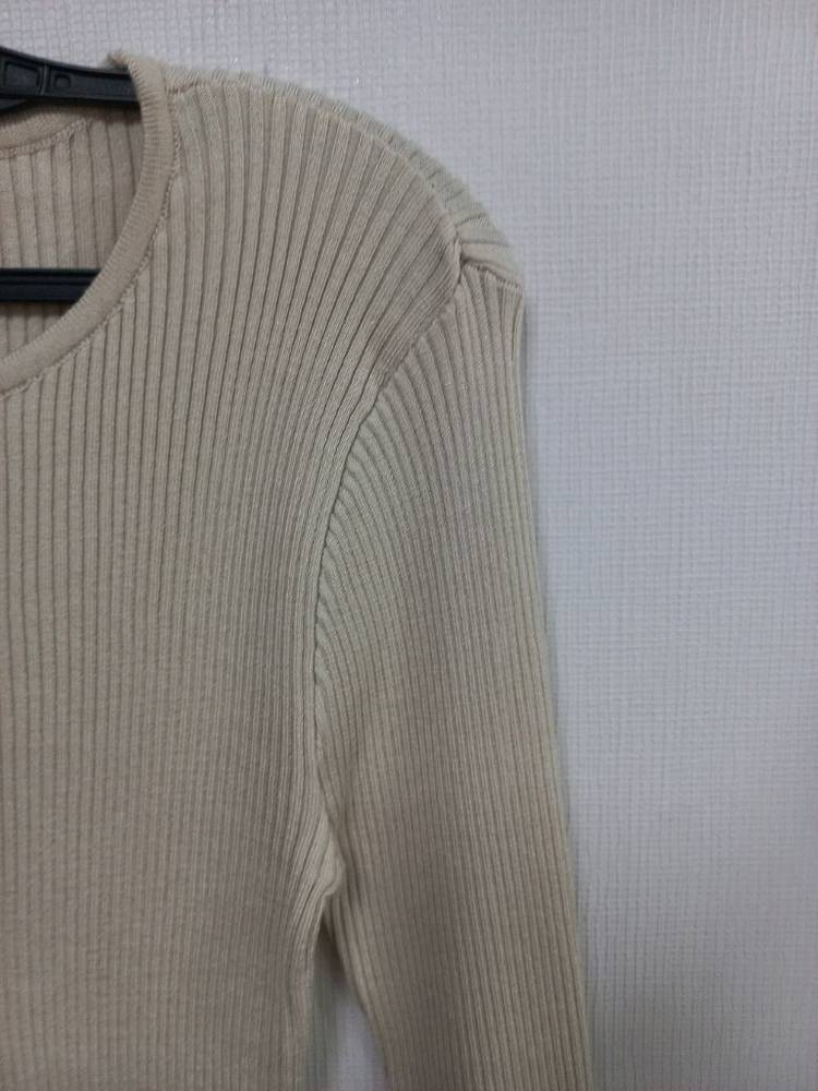 미쏘 골지니트 라이트베이지 L--4